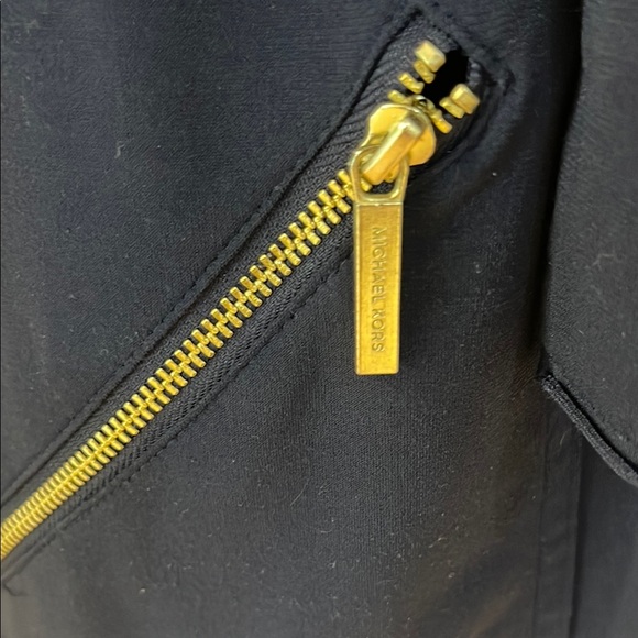 🎉HOST PICK 11.2025🎉Michael Kors Navy and Gold Button Down Maxi Dress Size XS - Picture 8 of 15